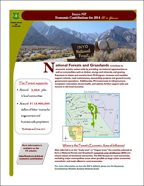 Inyo National Forest Economic Contributions Report