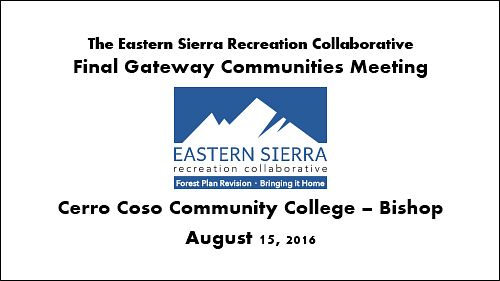 2016 Wrap Up Meeting Presentation - August 15