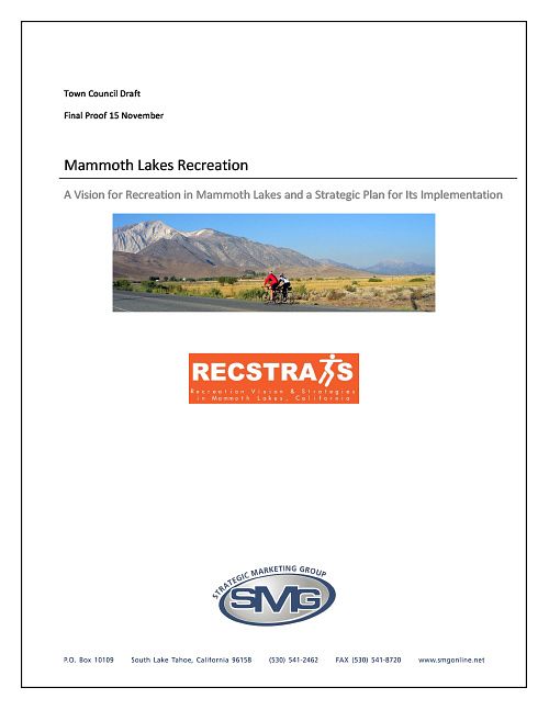 RECSTRATS I as Adopted by Town Council