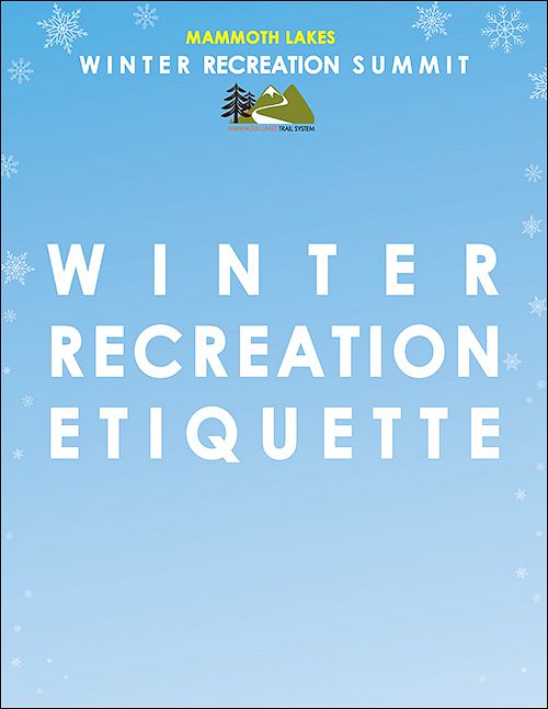 Winter Recreation Etiquette
