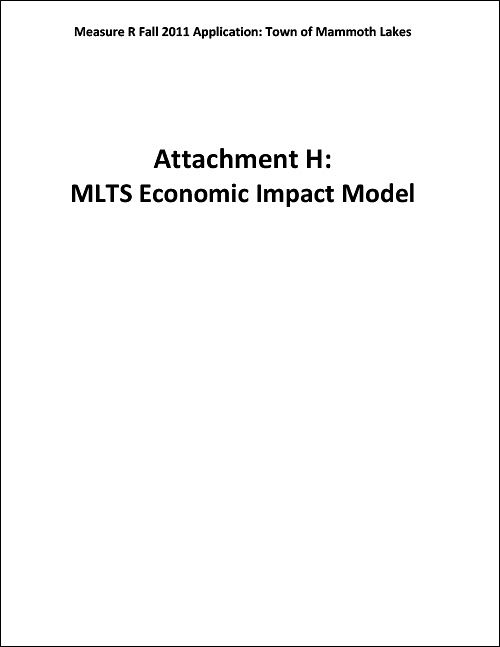 MLTS Economic Impact Model - 2011