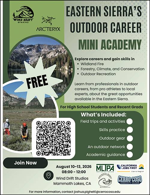 Eastern Sierra Outdoor Career Mini-Academy