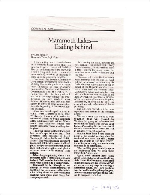 Press - Mammoth Times - Aug 3, 2006 (2MB)