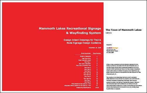 Design Intent Drawings for Trail & Node Signage - 2009