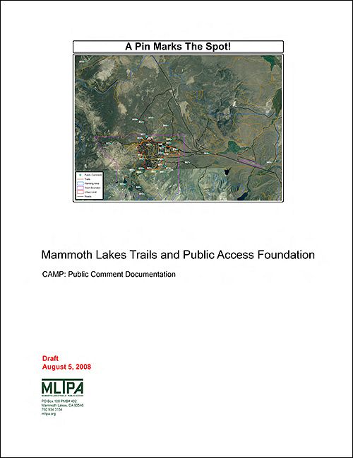 Appendix B: CAMP: Public Comment Documentation